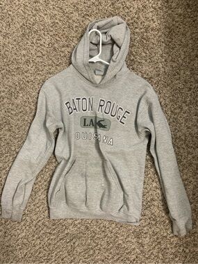 Baton Rouge Grey Crewneck Hoodie - Unbranded